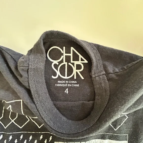 AC/DC Kids Charcoal Flag Graphic Tee - Picture 3 of 3